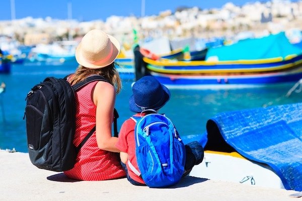 children travel backpacks
